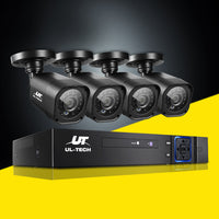 Thumbnail for UL-tech CCTV Security System 8CH DVR 4 Cameras 1080p