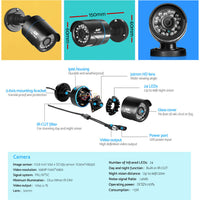 Thumbnail for UL-tech CCTV Security System 8CH DVR 8 Cameras 1080p