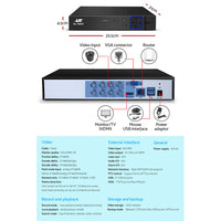 Thumbnail for UL-tech CCTV Security System 8CH DVR 8 Cameras 1080p