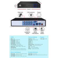 Thumbnail for UL-tech CCTV Security System 8CH DVR 8 Cameras 1080p