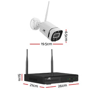 Thumbnail for UL-tech Wireless CCTV Security System 8CH NVR 3MP 8 Square Cameras 2TB