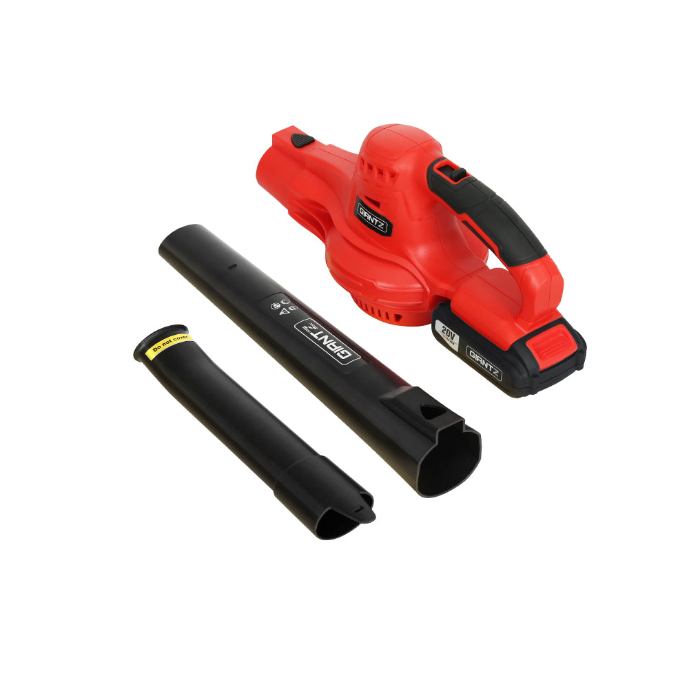 Giantz 20V Cordless Leaf Blower Garden Lithium Battery Electric Nozzles 2-Speed - Bring To Door 