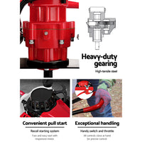 Thumbnail for Giantz 80CC Petrol Post Hole Digger Motor Only Engine Red - Bring To Door 