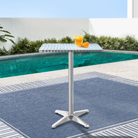 Thumbnail for Gardeon Outdoor Bar Table Adjustable Aluminium Square 70/110cm - Bring To Door 