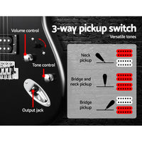 Thumbnail for Alpha 41 Inch Electirc Guitar Humbucker Pickup Switch Full Size Skull Pattern