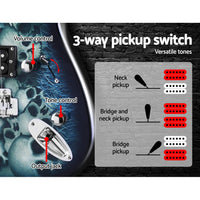 Thumbnail for Alpha 41 Inch Electirc Guitar Humbucker Pickup Switch Full Size Black