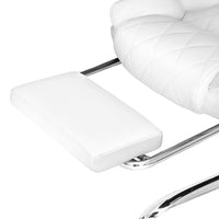 Thumbnail for Artiss Executive Office Chair Leather Footrest White