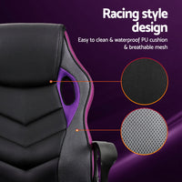 Thumbnail for Artiss Gaming Office Chair Computer Chairs Purple