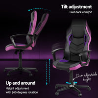 Thumbnail for Artiss Gaming Office Chair Computer Chairs Purple