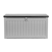 Thumbnail for Gardeon Outdoor Storage Box 190L Container Lockable Garden Bench Tool Shed Black - Bring To Door 