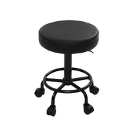 Thumbnail for Artiss 2x Salon Stool Round Swivel Chair