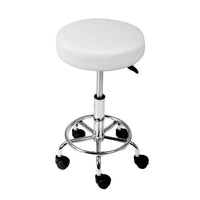 Thumbnail for Artiss Salon Stool Round Swivel Chair White