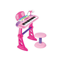 Thumbnail for Children's Electronic Keyboard with Stand (Pink) Musical Instrument Toy