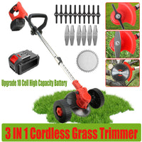 Thumbnail for 3in1 Cordless Grass Trimmer Grass Lawn Brush Cutter Whipper Snipper with 2 Battery - Bring To Door 