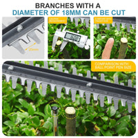 Thumbnail for 36V Cordless Electric Hedge Trimmer Garden Cutter Pruner W/ 3 Batteries - Bring To Door 