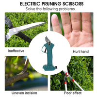 Thumbnail for Cordless Electric Pruning Shears Secateur Rechargeable Branch Cutter W/ 2 Battery - Bring To Door 