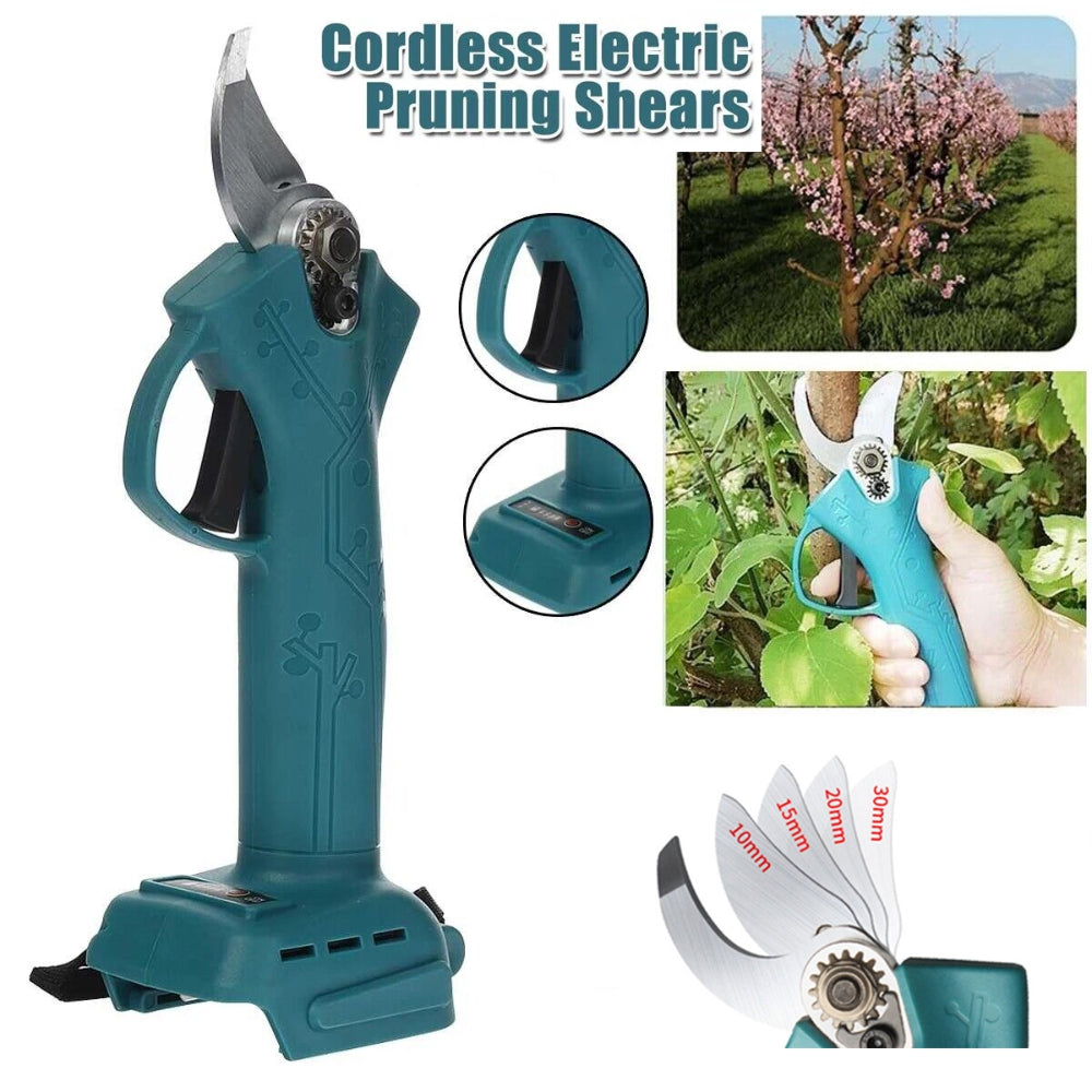 Cordless Electric Pruning Shears Secateur Rechargeable Branch Cutter W/ 2 Battery - Bring To Door 