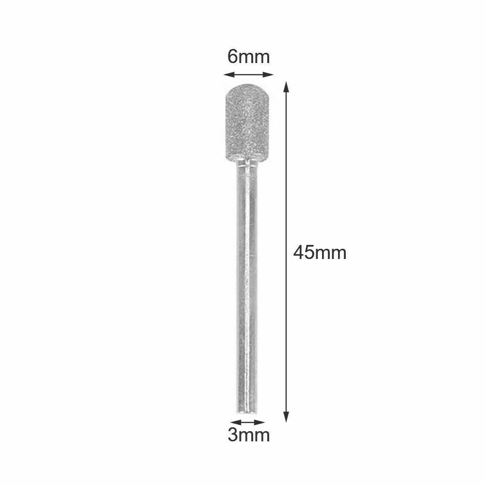 20pcs Diamond Grinding Heads Mini Drill Burrs Bit Set 3mm Shank for Rotary Tool - Bring To Door 