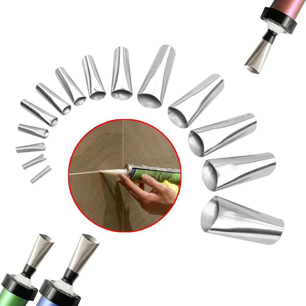 17 Caulking Finisher Caulk Nozzle Applicator Sealant Finishing Scraper Tools - Bring To Door 