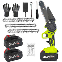 Thumbnail for 36V 3000W Mini Cordless Chainsaw 2X Battery-Powered Wood Cutter Rechargeable - Bring To Door 