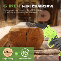 Thumbnail for 36V 3000W Mini Cordless Chainsaw 2X Battery-Powered Wood Cutter Rechargeable - Bring To Door 