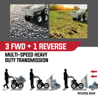 Thumbnail for BAUMR-AG Mini Dumper Power Wheel Barrow Tracked Motorised Petrol Powered Wheelbarrow - Bring To Door 