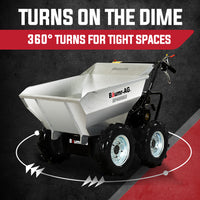 Thumbnail for BAUMR-AG Mini Dumper Power Wheel Barrow Tracked Motorised Petrol Powered Wheelbarrow - Bring To Door 