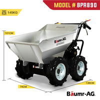 Thumbnail for BAUMR-AG Mini Dumper Power Wheel Barrow Tracked Motorised Petrol Powered Wheelbarrow - Bring To Door 