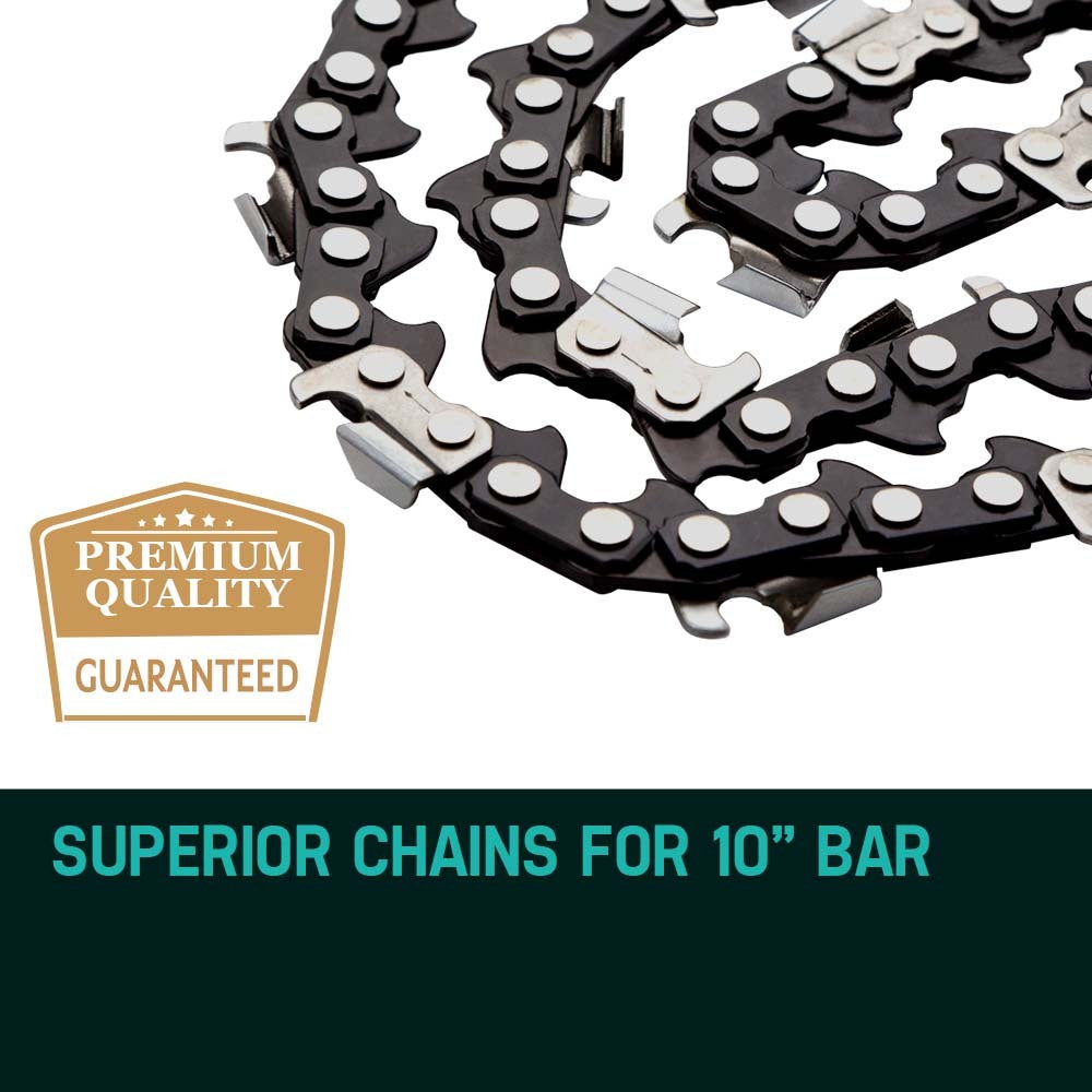 2 X 10 Baumr-AG Chainsaw Chain Bar Replacement for SX25 25CC Arborist Saws - Bring To Door 