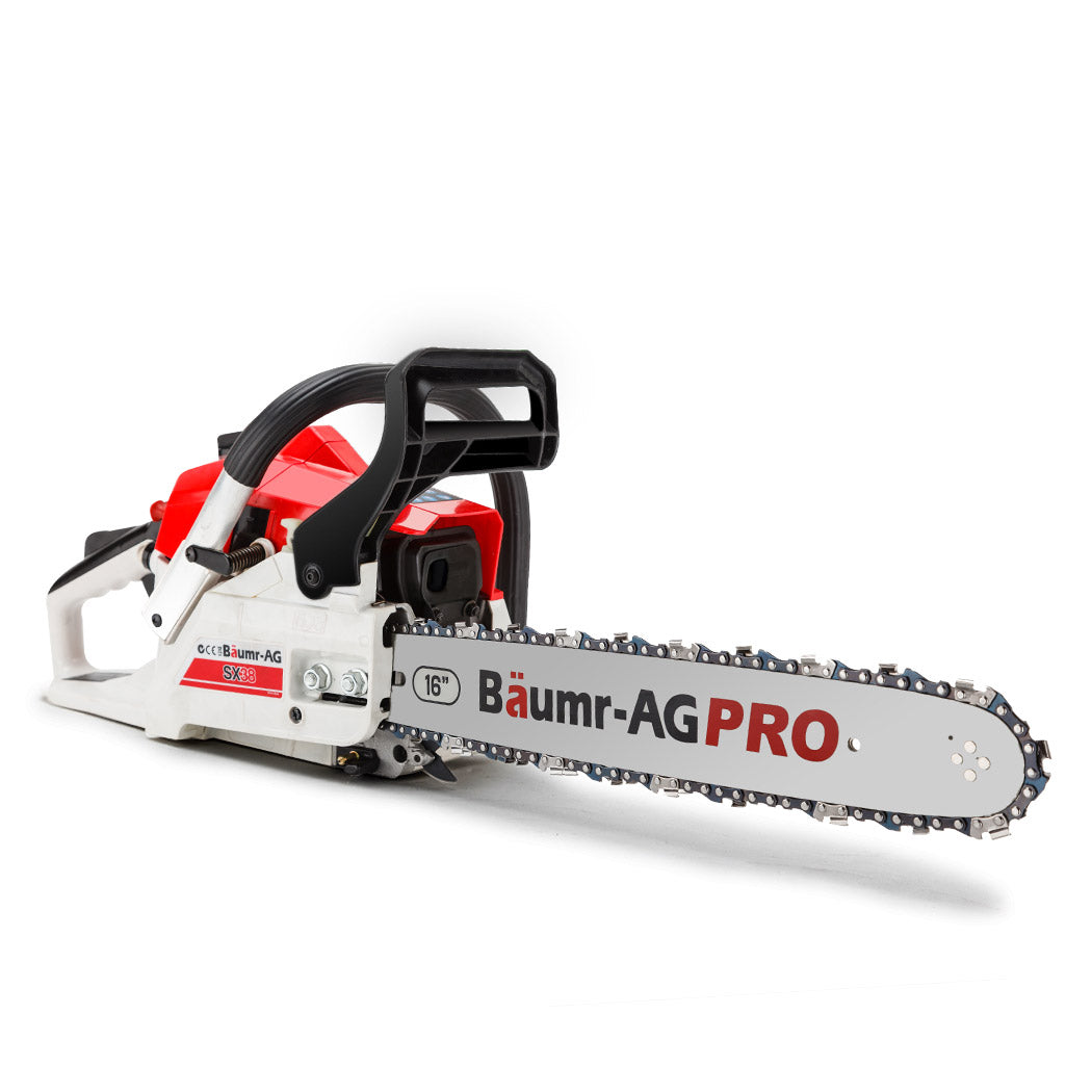 Baumr-AG 38CC Petrol Commercial Chainsaw 16 Bar E-Start 3.2 HP Chain Saw - Bring To Door 