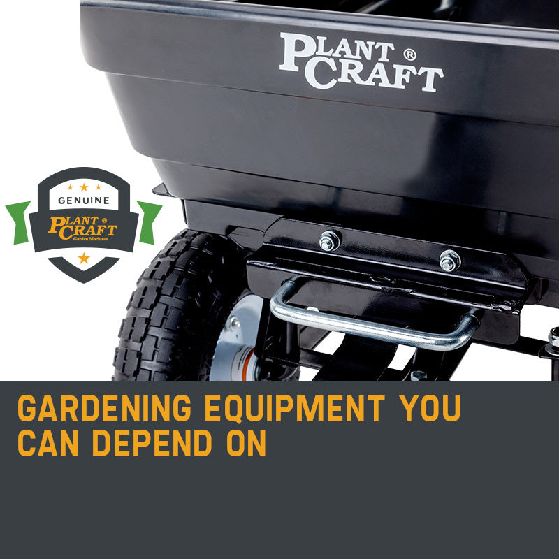 PLANTCRAFT 250kg Poly Pull Dump Cart Garden Hand Trailer Wagon Lawn Wheelbarrow - Bring To Door 