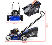 Thumbnail for POWERBLADE Lawn Mower 139CC 17 - Petrol Powered Push Lawnmower 4 Stroke Engine - Bring To Door 