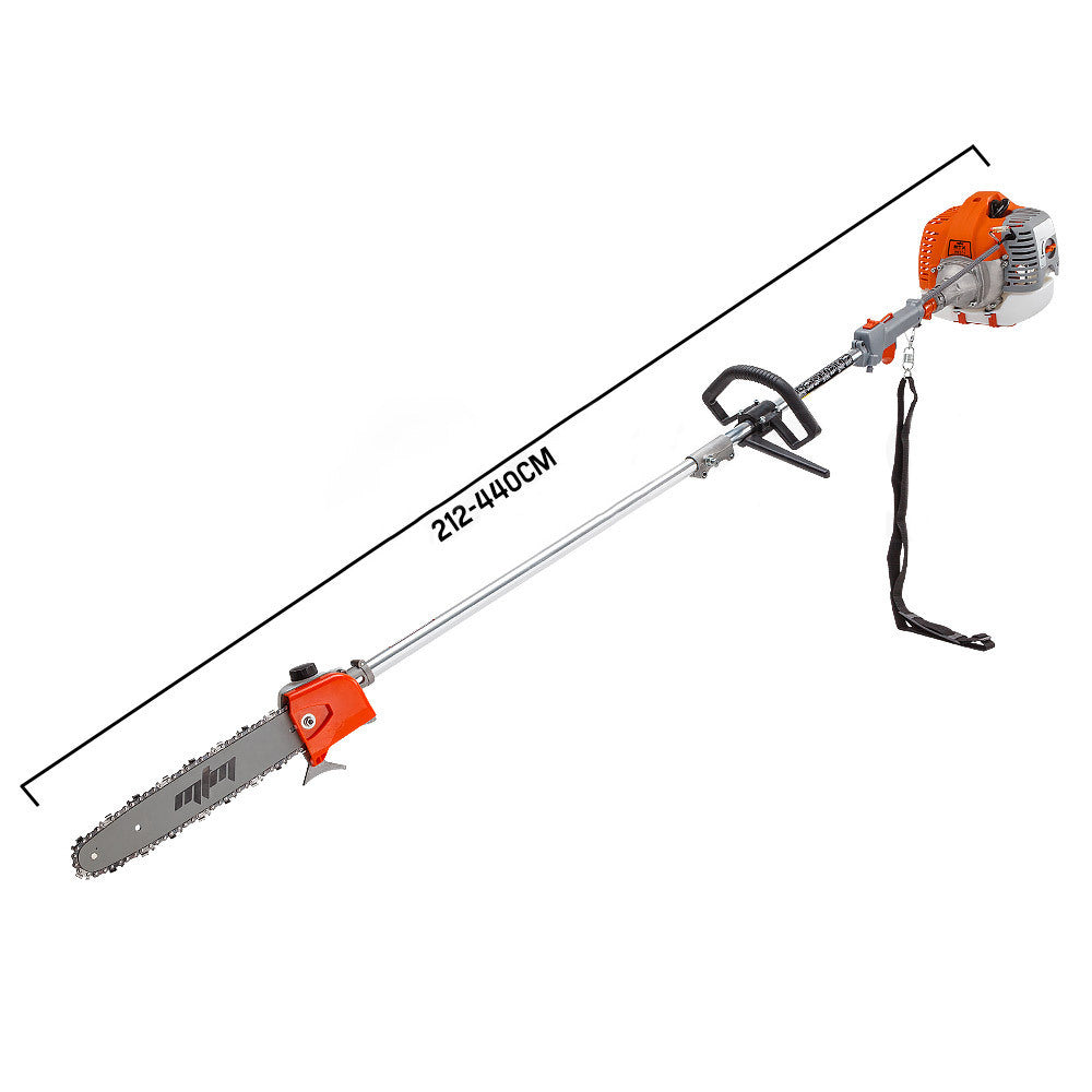 MTM 62CC Pole Chainsaw Saw Petrol Chain Tree Pruner Extended Extension Cutter - Bring To Door 