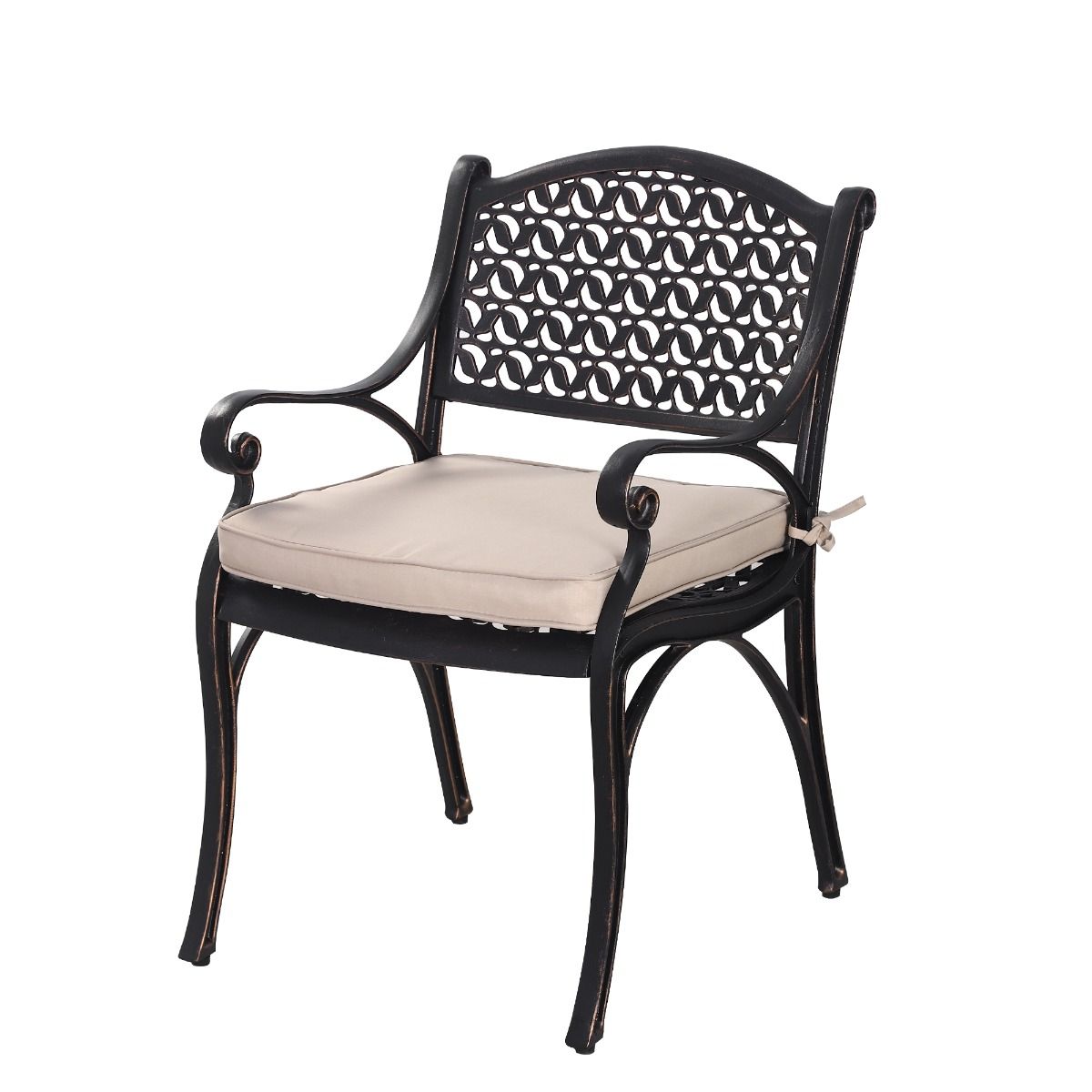 Cherise Cast Aluminium Chairs with Cushions (1 pair) - Bring To Door 