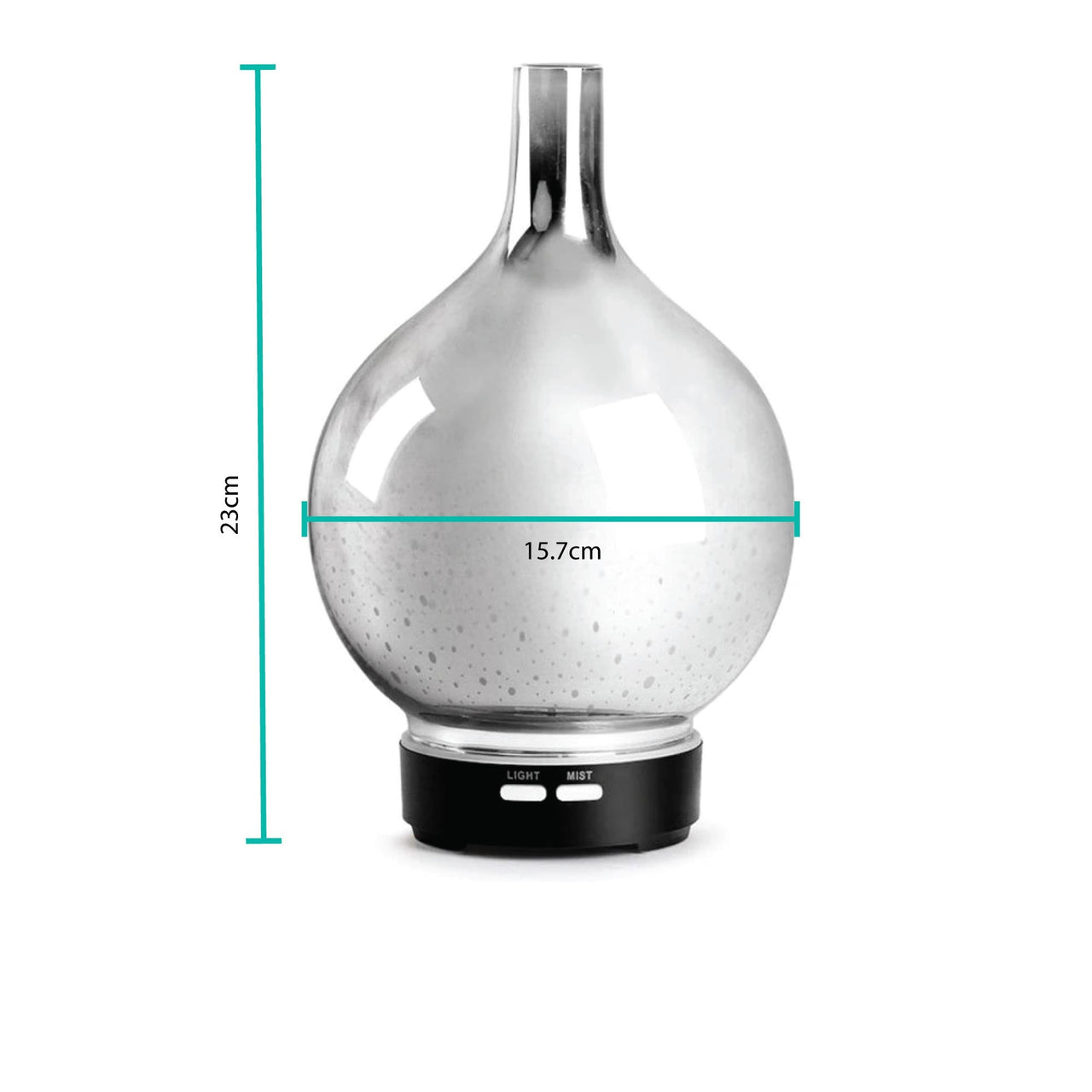 Essential Oil Aroma Diffuser - Mirror 3D Fireworks Aromatherpay Mist Humidifier - Bring To Door 