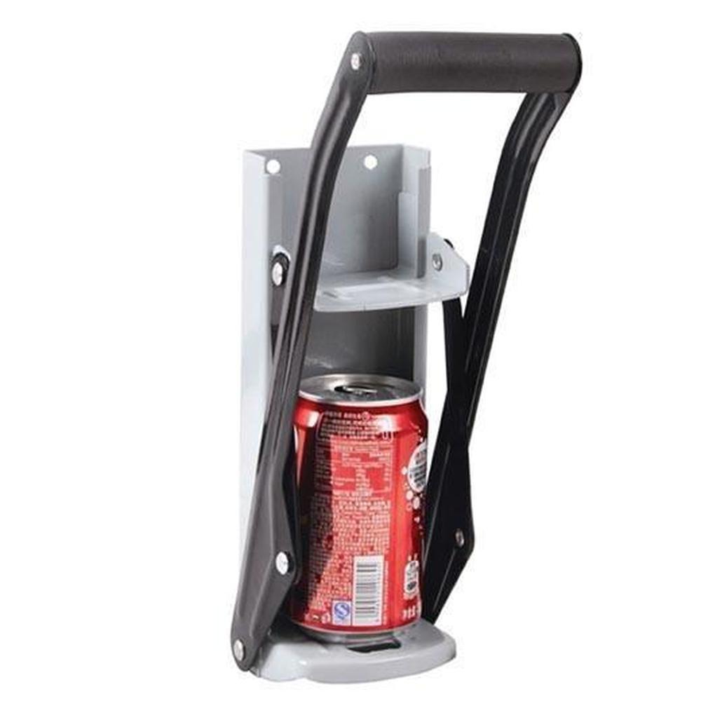 2x Aluminium Can Crusher - 16oz Beer Soda Smasher - Wall Mounted Bottle Opener - Bring To Door 