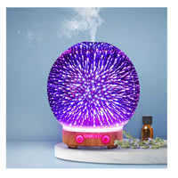 Thumbnail for Essential Oil Aroma Diffuser - 100ml Mirror Ball 3D Fireworks Mist Humidifier - Bring To Door 