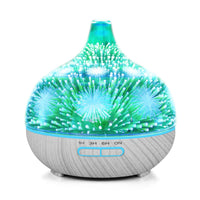 Thumbnail for 400ml Essential Oil Aroma Diffuser and Remote - 3D Glass Aromatherapy Humidifier - Bring To Door 