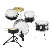 Thumbnail for Karrera Children's 4pc Drum Kit - Black