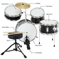 Thumbnail for Karrera Children's 4pc Drum Kit - Black