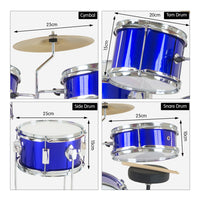 Thumbnail for Karrera Children's 4pc Drum Kit - Blue