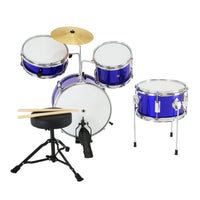 Thumbnail for Karrera Children's 4pc Drum Kit - Blue