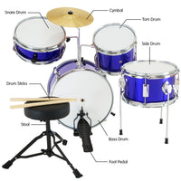 Thumbnail for Karrera Children's 4pc Drum Kit - Blue