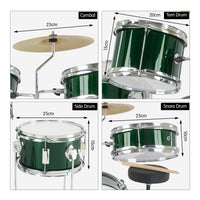 Thumbnail for Karrera Children's 4pc Drumkit - Green