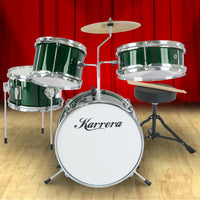 Thumbnail for Karrera Children's 4pc Drumkit - Green