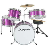 Thumbnail for Karrera Childrens 4pc Drum Kit - Purple