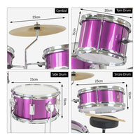 Thumbnail for Karrera Childrens 4pc Drum Kit - Purple