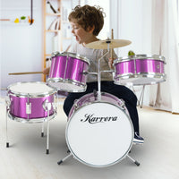 Thumbnail for Karrera Childrens 4pc Drum Kit - Purple