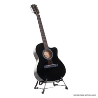 Thumbnail for Karrera Acoustic Cutaway 40in Guitar - Black