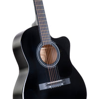 Thumbnail for Karrera Acoustic Cutaway 40in Guitar - Black